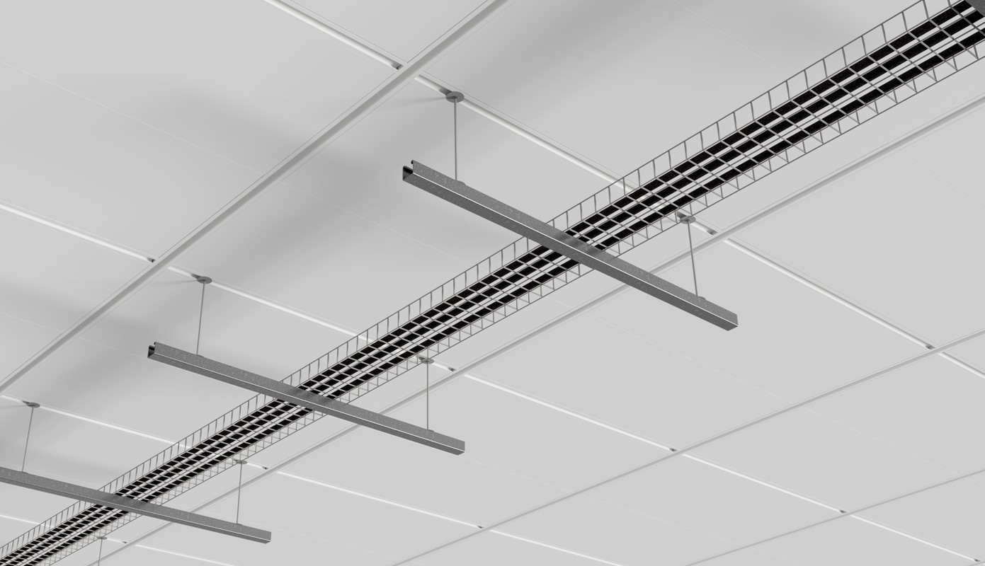 Data Ctr Cable Tray High Res Render